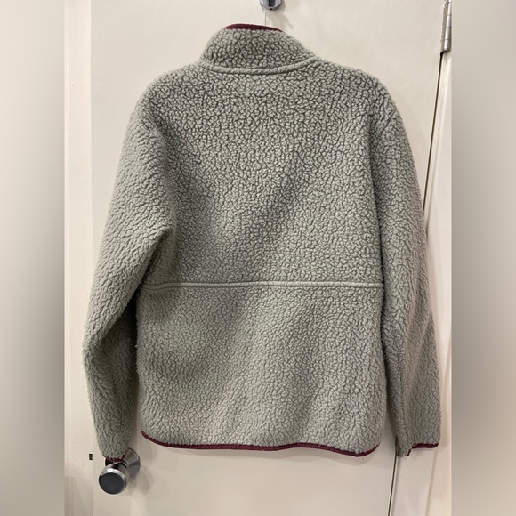 Patagonia Retropile Feather Gray Marsupial fleece pullover Medium - Picture 4 of 4